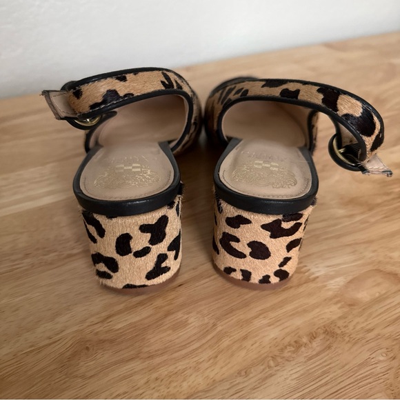 Vince Camuto Slingback Pump Heels Cheetah Print Adjustable Womens Size 8M - Picture 5 of 10